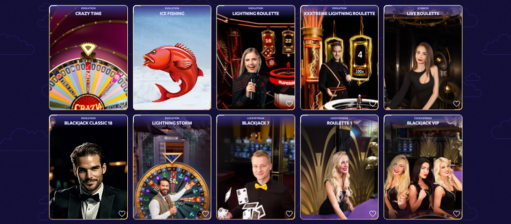 Wybór, Producenci, Kategorie Gier, live roulette
