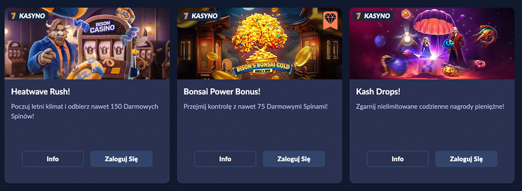 Bison Casino, Bonus Bez Depozytu, VIP Klub