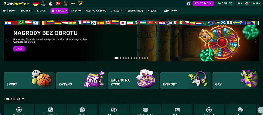 kontrola spinbetter, tylko najwazniejsze fakty, nagrody bez obrotu