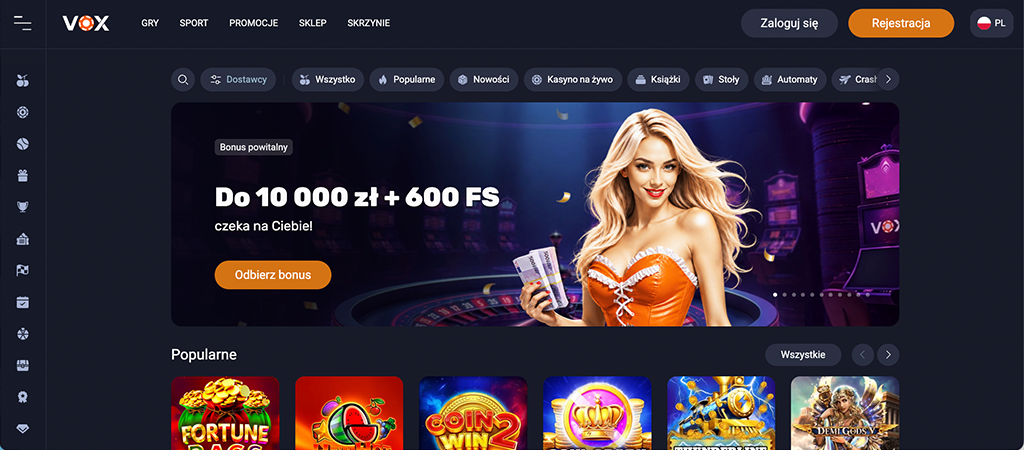 Vox Casino, zetelna Recenzja na 2026