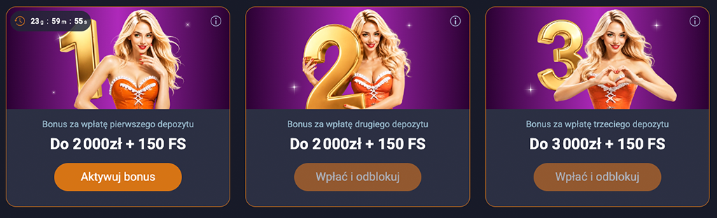 Vox Casino, Bonus Bez Depozytu, Kodem DELUXE