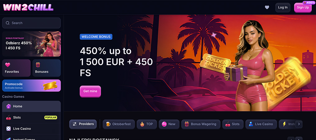 Win2Chill Kasyno, mobile kasyno, online casino