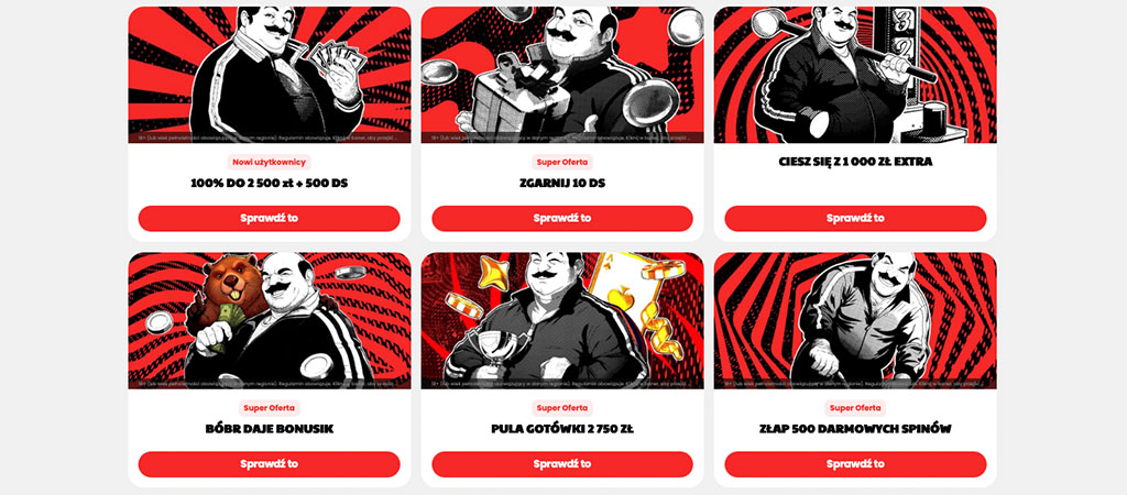 Bonusy kasynowe, Janusz Kasyno, Nowe kasyno