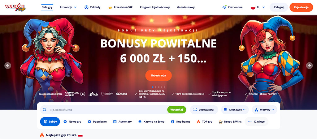 Vulkan Vegas, kasyna Polska, online casino