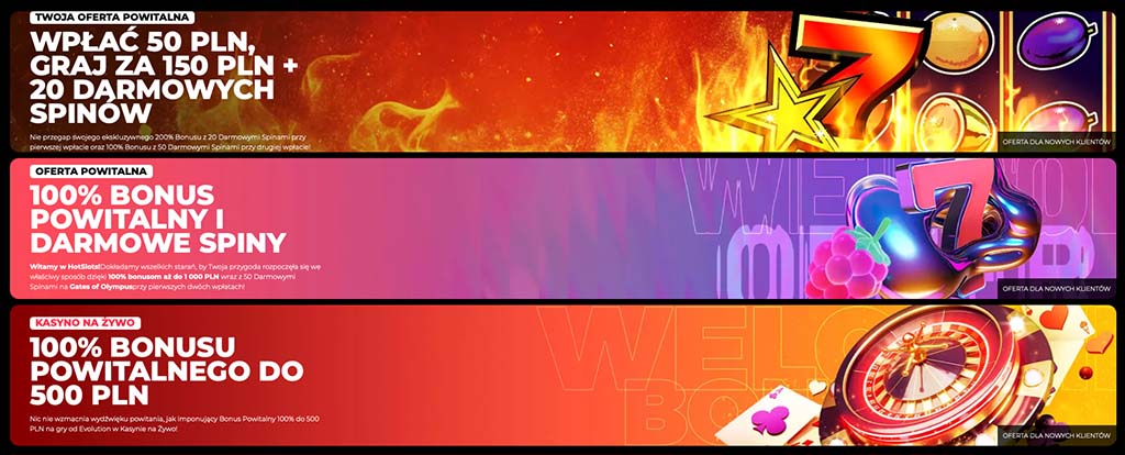 darmowych spinów, Hotslot Casino, Reload Bonus