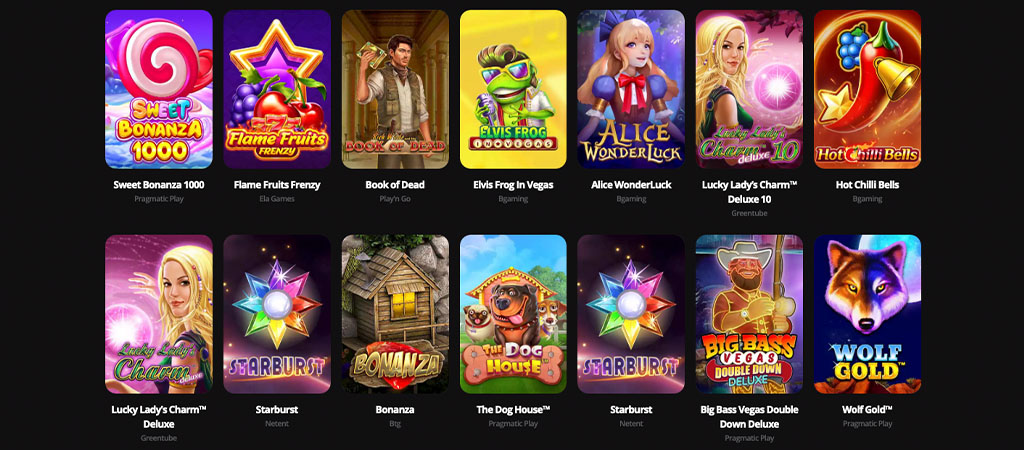 kasyna Polska, Sloty LVBET Casino, gry hazardowe