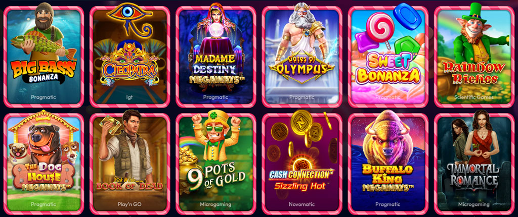 Bonusy w Gambiva Casino, Automaty Online