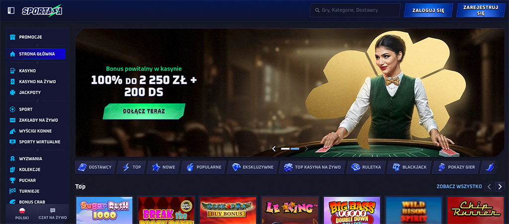 Sportaza Casino 2026, Ofertą na Kasyno Online