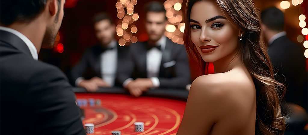 kobieta, kasyno, elegancja, ruletka, gracze, garnitury, luksus, hazard, emocje, wieczór, światła, atmosfera, uroda, styl