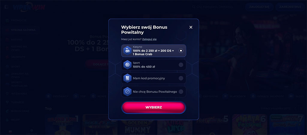 Rejestracja w ViperWin Kasyno – Sprawdzam Proces od A-Z