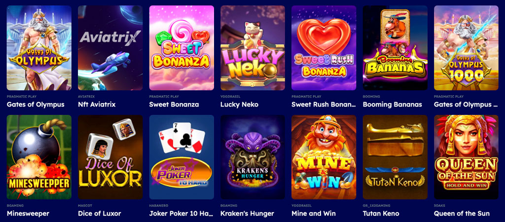 Automaty Online, live casino, sloty