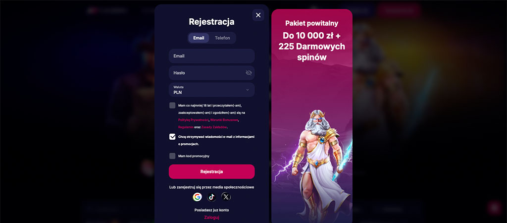 Rejestrowanie Konta w Kasynie NV - Krok po Korku