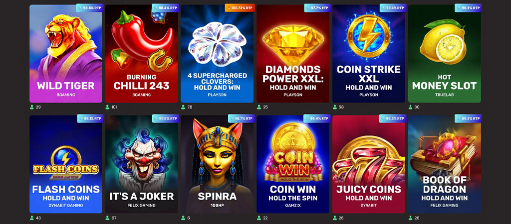 Gry Sloty i Automaty, Wybór Gier w National Casino