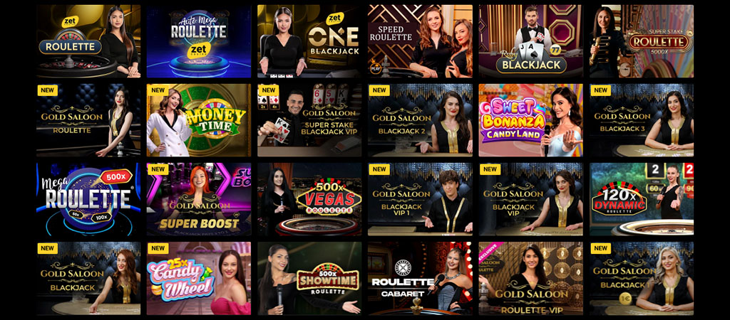 Automaty, Gry Specjalne, Gry Live,Szeroki Wybór Gier w ZetCasino