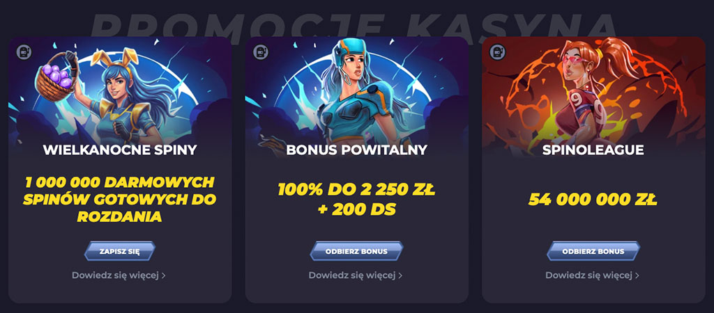 Lista Promocji PowBet Casino Online
