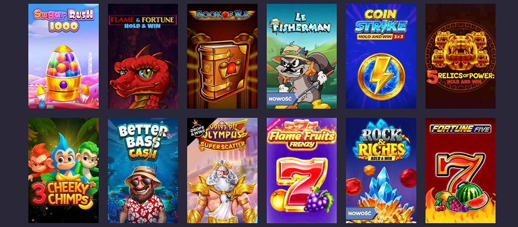 Lista Gier Hazardowych na PowBet, sloty, kasyno