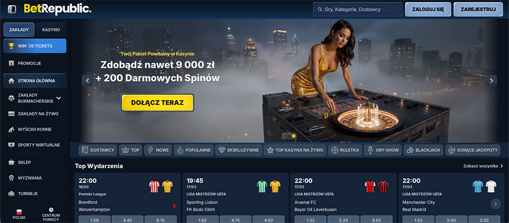 BetRepublic Kasyno 2026, Sprawdzam Najważniejsze Informacje Bezstronnie