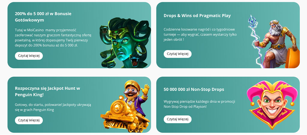 Zestaw Promocji 2026, Moi Casino Bonus w Wielu Odsłonach