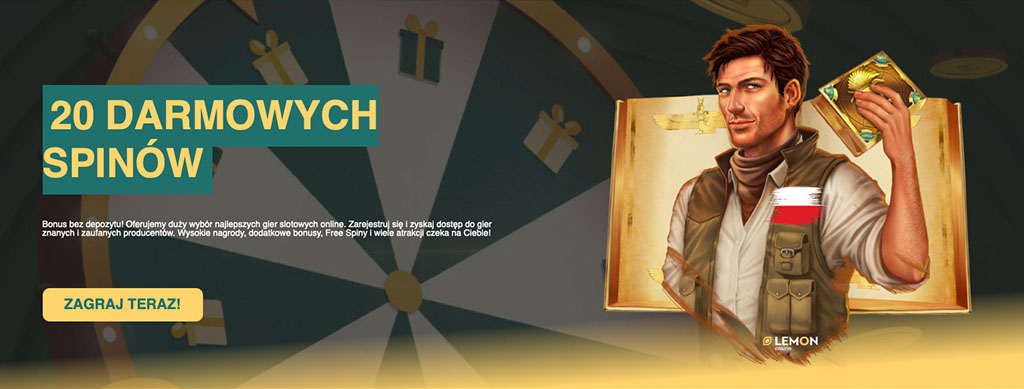 kasyna Lemon, Bonus powitalny, darmowe spiny