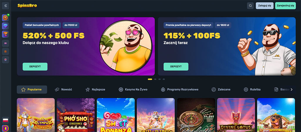 Gry Kasynowe, Atrakcyjne Bonusy i Bezpieczeństwo Gracza w SpinsBro Casino
