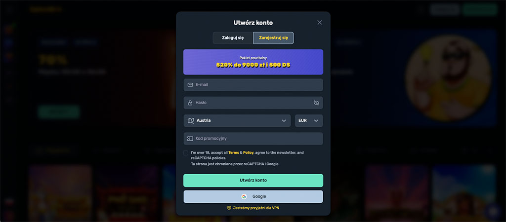 Szybki Proces Zakładania Konta Gracza w Spins Bro Casino