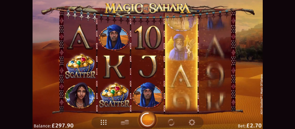 Magic of Sahara, sloty, Symbole specjalne w grze