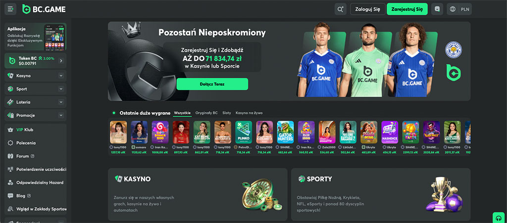 Kasynie Online, Bc Game Casino, Kryptowalutowym