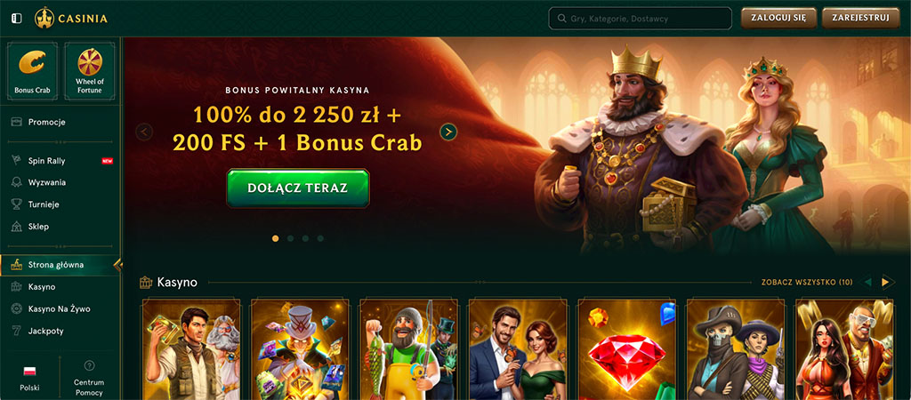 Casinia Kasyno Polska, Casino Online 2026