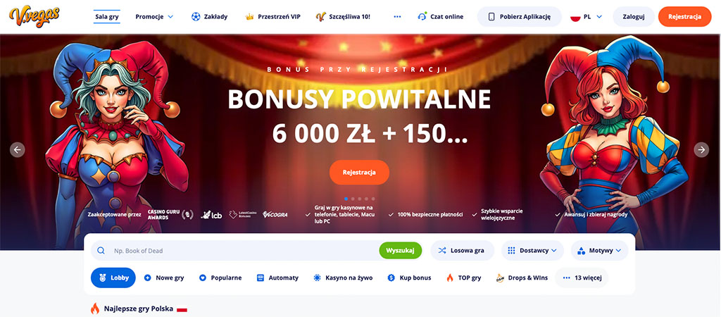 V.Vegas Casino, Kasyno Online Vulkan Vegas