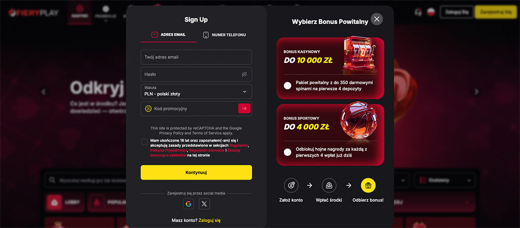Proces Rejestracyjny krok po kroku, online casino