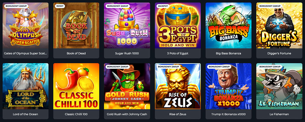 Gry na Wisnane Casino, sloty, online casino