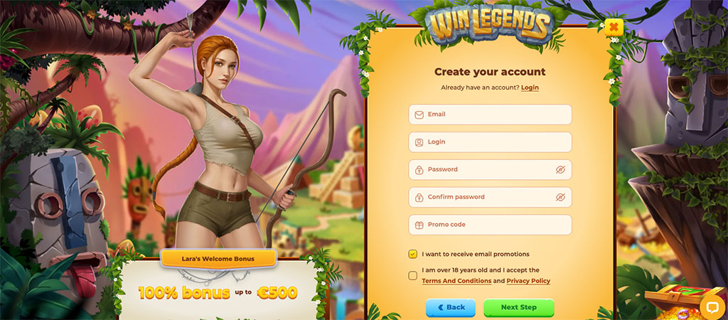 WinLegends pl Casino, rejestracji, online casino