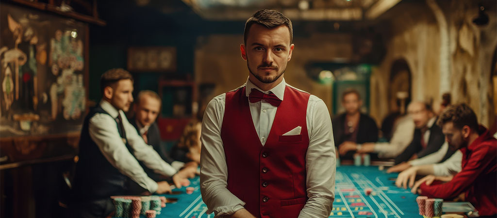 Gra Blackjack, kasyno na żywo, krok po kroku