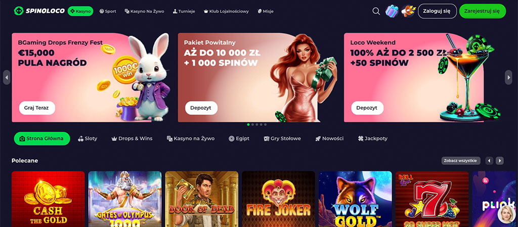 Spinoloco z Zestawem 4 Wysokich Bonusów Na Start – Analiza Oferty